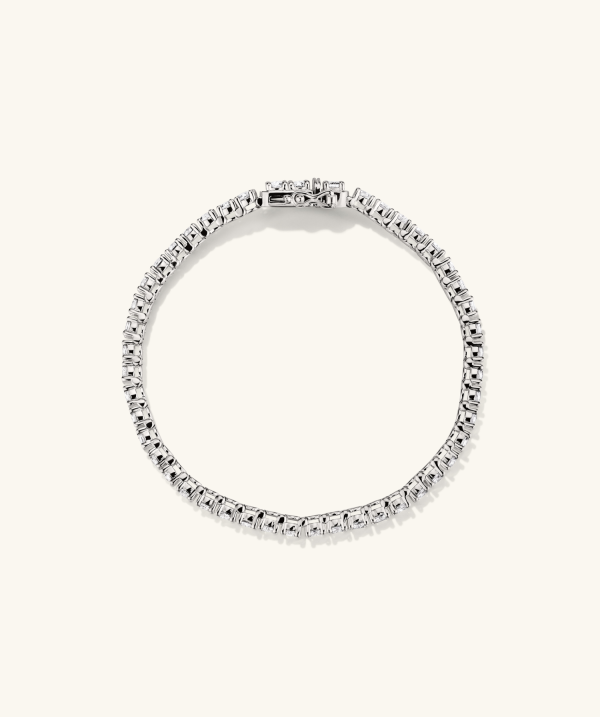 Lab Grown Sapphire Tennis Bracelet